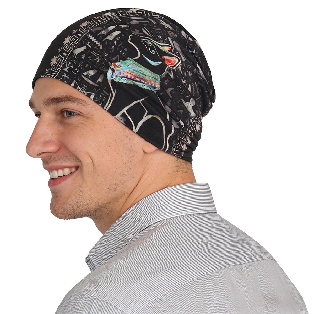 Spring and Autumn Fashion Unisexs Hat Outdoor Sports Hoodie Double layer Elastic Knitted Hat Street Dance Headscarf Hat