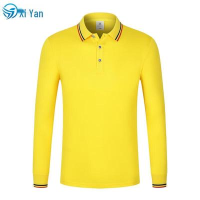Cămașă Polo Casual de Afaceri cu Mânecă Lungă pentru Bărbați Xiyan