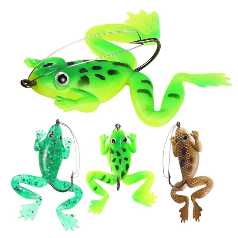 Fishing Large Mouth Lures Large Feet Frogs Baits Double Propellers Legs Freshwater Saltwater Frogs Lures Swimbaits Set