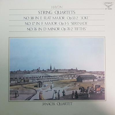 LP Record JANACEK QUARTET  Haydn Quartet In E Flat Op. 332 J GT9380 LONDON 1980 Japan Obi Classical Used