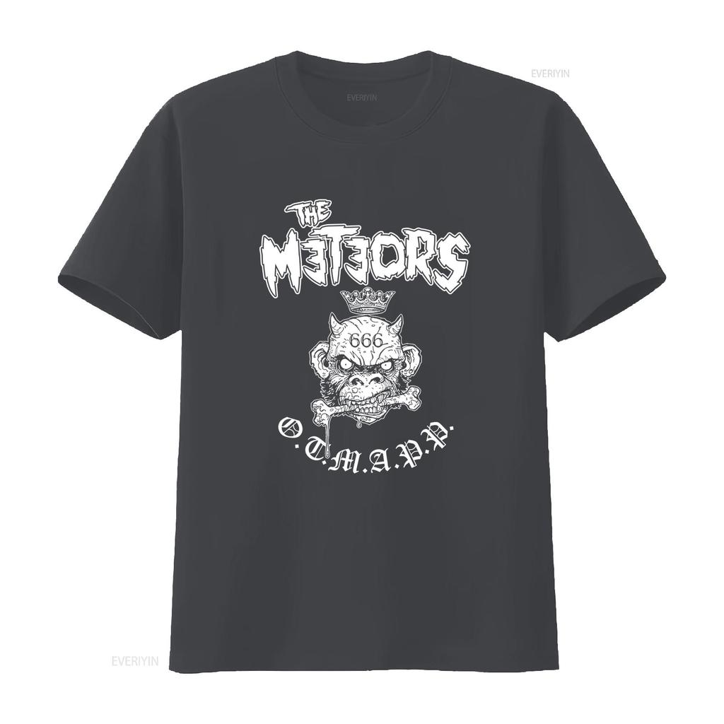 The Meteors Rock Band Artwork T Shirt Black  S 5Xl 2F188 vintage Washed graphic homme Casual Stylish designer clothes