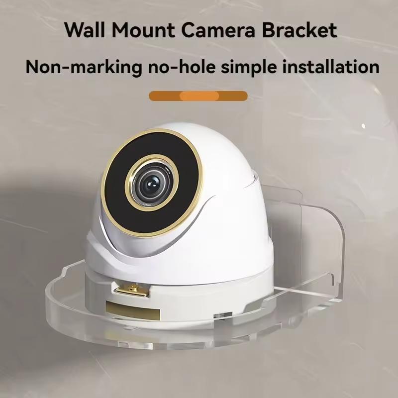 

1/2Pcs Wall-Mounted Camera Bracket Self-Adhesive Non-Drilling Monitor Shelf Fixed Monitoring Rack Space Saving Storage Holder