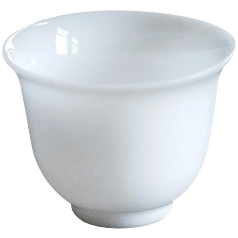 

80 мл ледяной нефритовый фарфор изысканная чашка магнолия овечий жир нефритовый фарфор кунг-фу китайский чайный набор чашек высокого качества