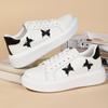 "2024 Women's White Butterfly Embroidered Low-Top Sneakers - Spring/Summer Korean Style, All-Match, Large Sizes Available"
