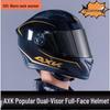 Winter Neck Gaiter Double-Lens Electric Motorcycle Helmet - All-Season, Full-Face Cold Protection.