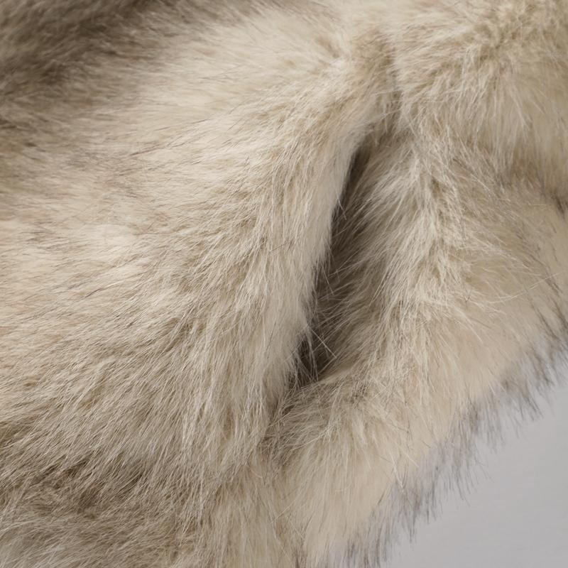 Fashion Luxury Faux Fur Short Coat Women Stand Collar Long Sleeve Loose Jacket Autumn Winter Lazy Thick Streetwear Outerwear