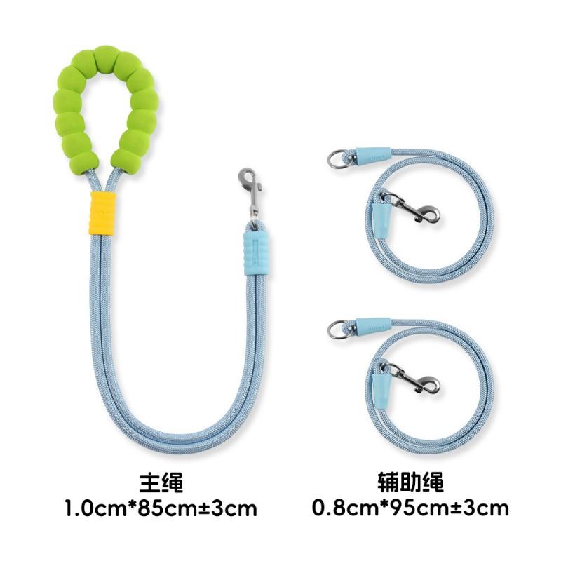 Adjustable Dog Leash With Cloud-Shaped Foam Grip Crossbody Strap Dual-Use Pet Walking Rope Small To Medium Dogs