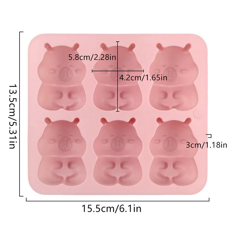 Kapibara Ice Tray Silicone Mold Diy Chocolate Biscuit Mold Baking Tool Candy Mold Gift