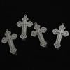 Gothic Crosses Barrettes For Women Punk Hair Clip Carved Metal Hairpin Fretwork 2000s Fashion Hair Jewelry