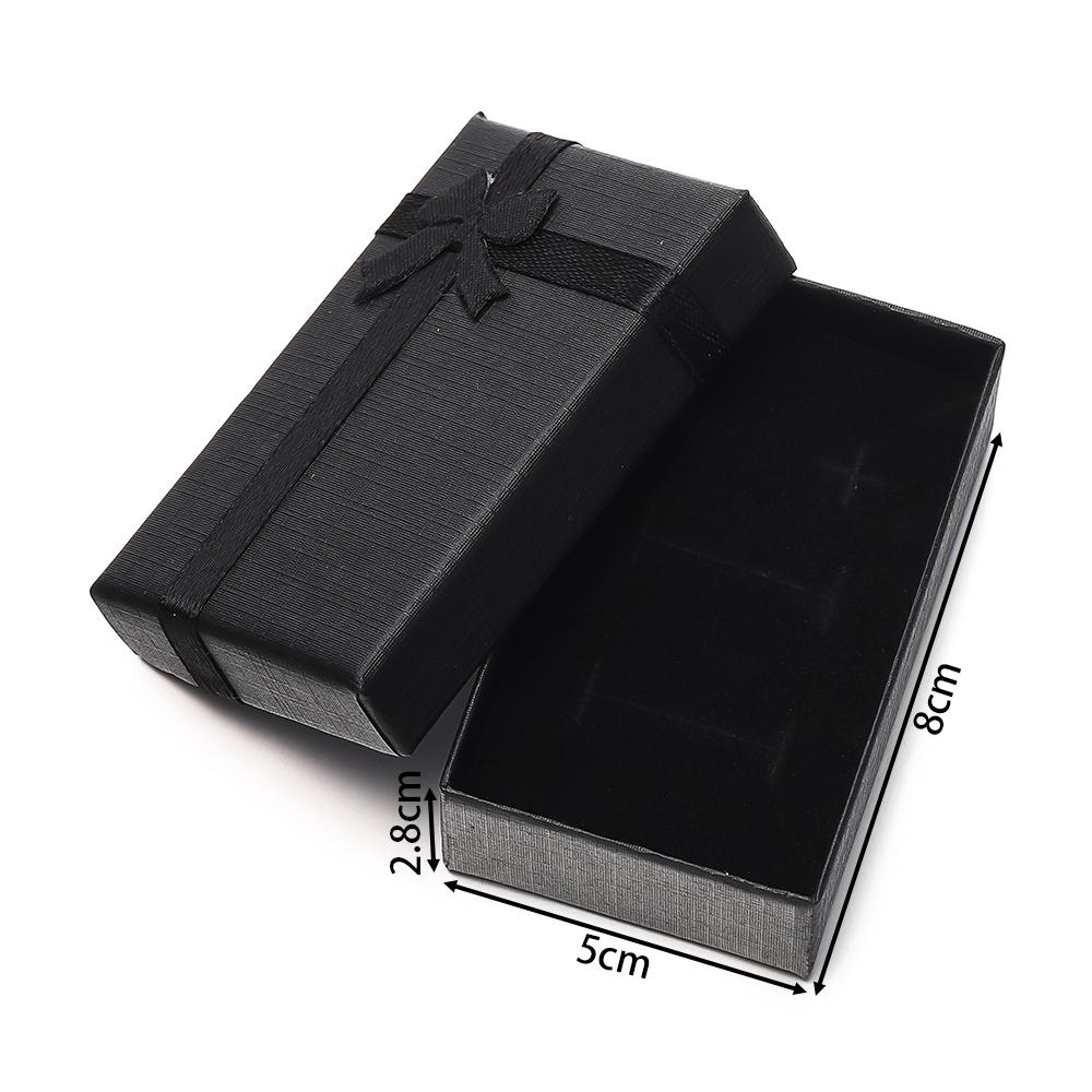 1pc High Quality Paper Ring Necklace Square Box Jewelry Necklace Earrings Rectangular Package Gift Box