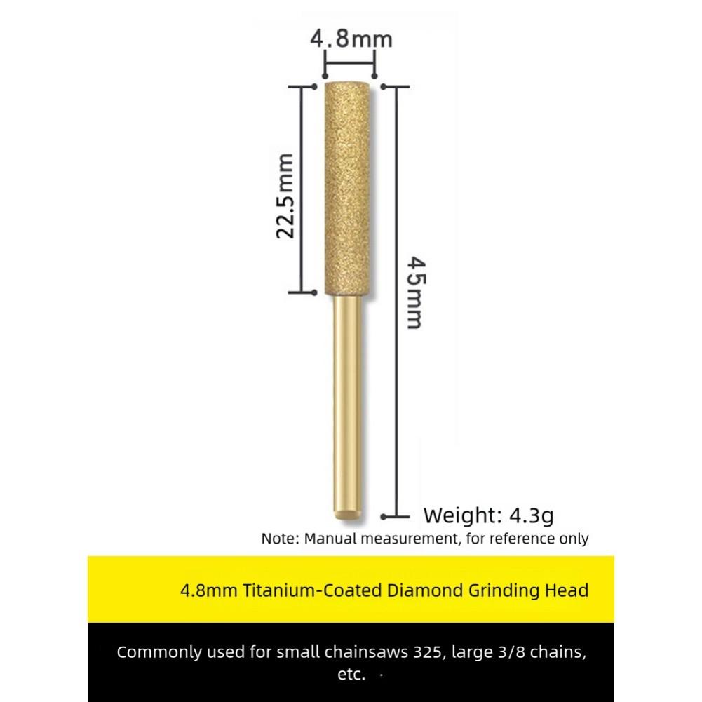 12×Powlekany Cylindryczny Frez Piła Łańcuchowa ener Szlifierka Piła Łańcuchowa Osełka do Ostrzenia