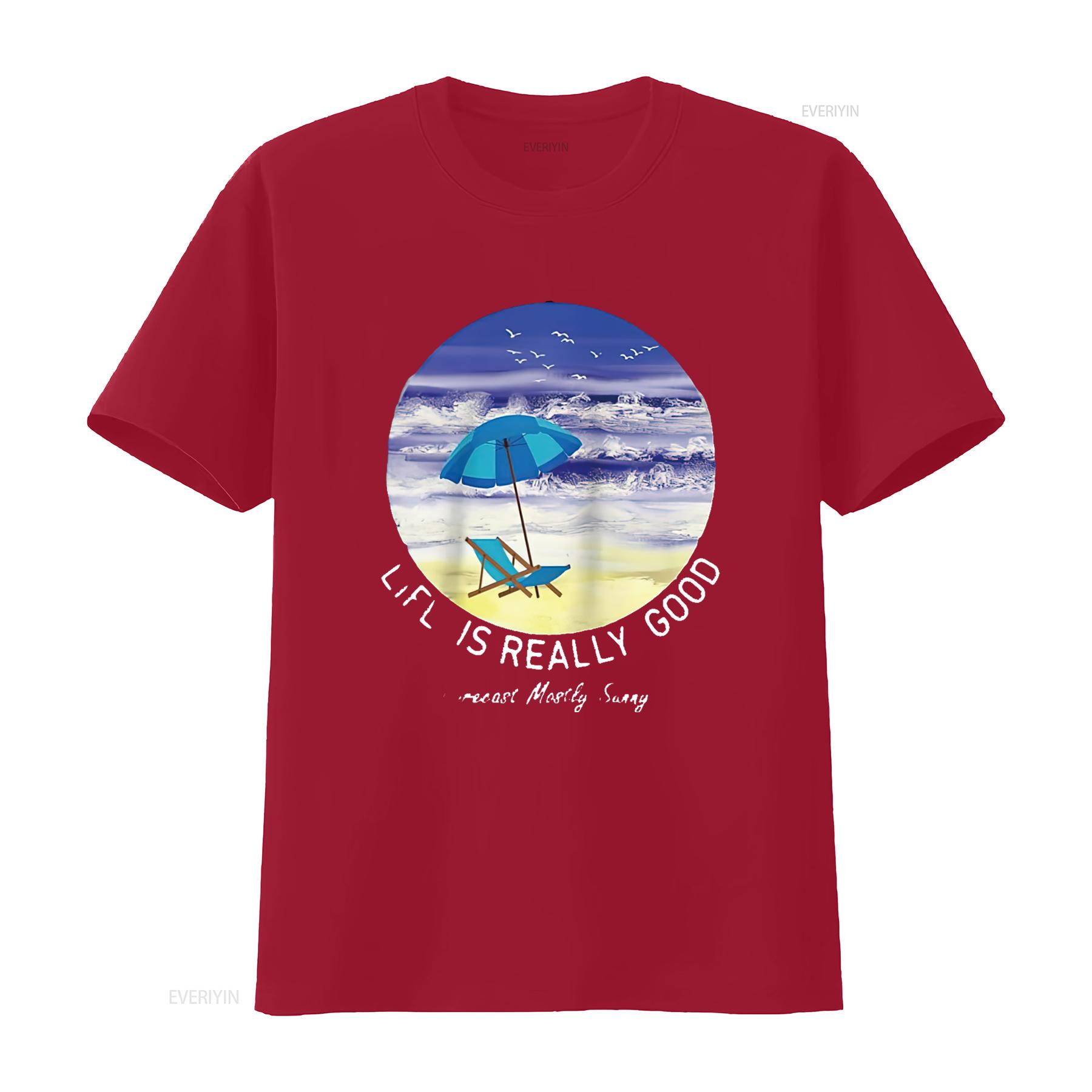 Mens T Shirt Life Is Really Good Summer Beach Vacation Raglan Baseball Black Medium vintage Washed Stylish Breathable S