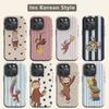 Clmj Cute C-Curious Georges Phone Case for iPhone 17 16e 16 15 14 13 12 11 X XS Air Pro Max Plus Luxury Double-layer Back Cover