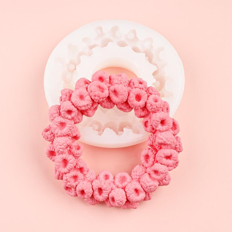 DIY Handgemachte Seife Himbeere Ring Silikonform Schokoladenmousse Kuchen Dekoration Silikonform