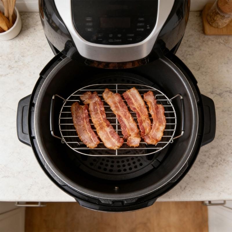 Set Of 1 Universal Cooking Rack Compatible 8.5 Quart Slow Cookers From Premium Stainless Steels Featurings Safety