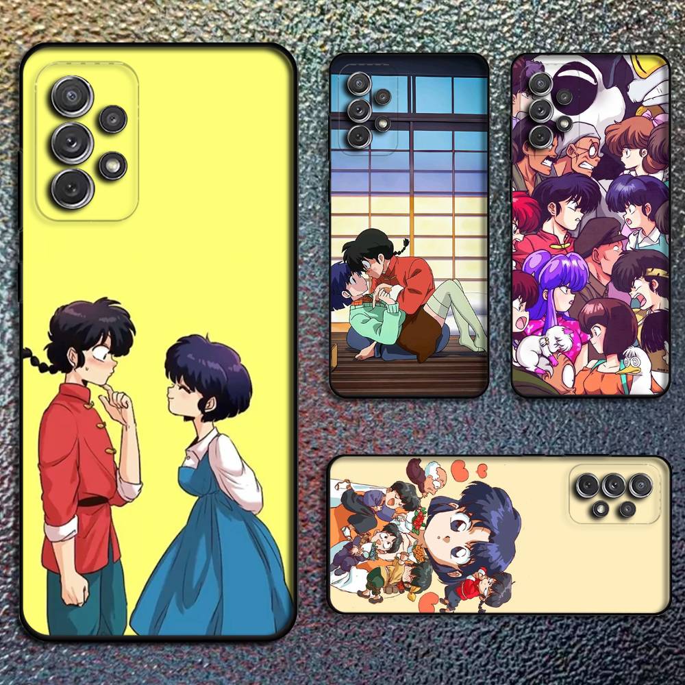 Ranma 1 2 Phone Case For Samsung S25,S24,S21,S22,S23,S30,Ultra,S20,Plus,Fe,Lite,Note,10,9,5G Black Cover