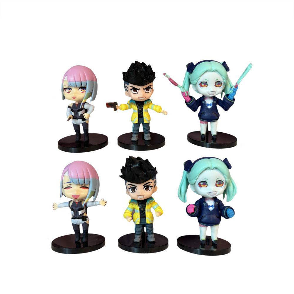 10CM Anime Game Figure Cyberpunk: Edgerunners 6 models Stand Animation Model Toys Gifts Collection Desktop Decoration Ornaments