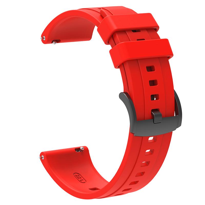 

For Huawei Watch GT 4 46mm Smart Watch Band 22mm Silicone Strap Replacement Red