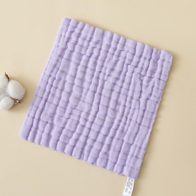 6 Layer 100% Soft Cotton Muslin Cloths for Baby Burp Solid Color Face Hand Towel Newborn Soft Gauze Squares Towel for Toddler