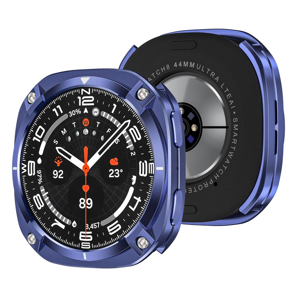 Armor Metal Case For Samsung Galaxy Watch 8 44mm Cover Case Accessories Hard Frame Metal Protective Bumper for Galaxy Watch 8