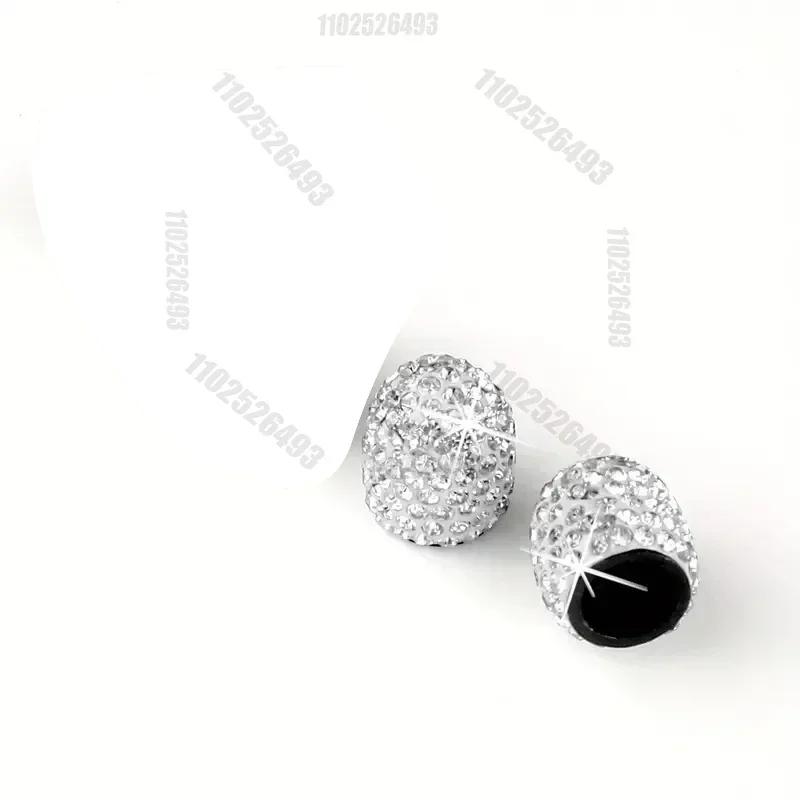2/4Pcs Rhinestone Car Tire Valve Caps Diamond Inlay Bling Bling Car Wheel Valve Cover Decoration Dustproof Cap Auto Accessories