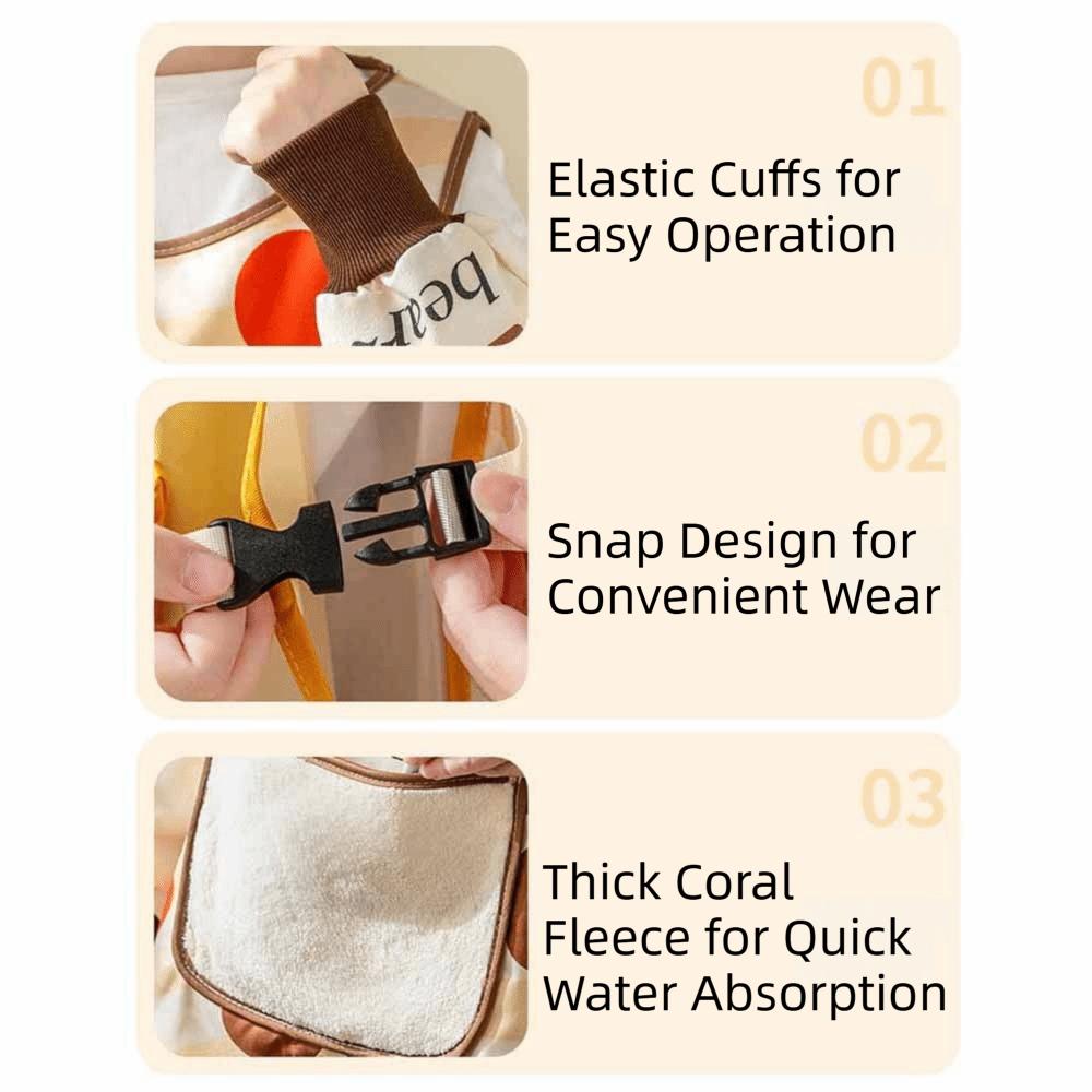 Waterproof Workwear Apron Breathable Kitchen Cooking Apron Washable Hands Baking Apron  Home Use