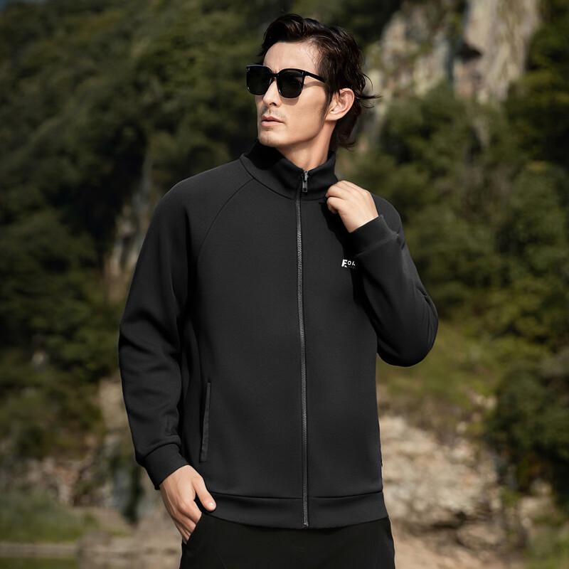 Futing Men's Outdoor Windproof Stand-Collar Cardigan Jacket