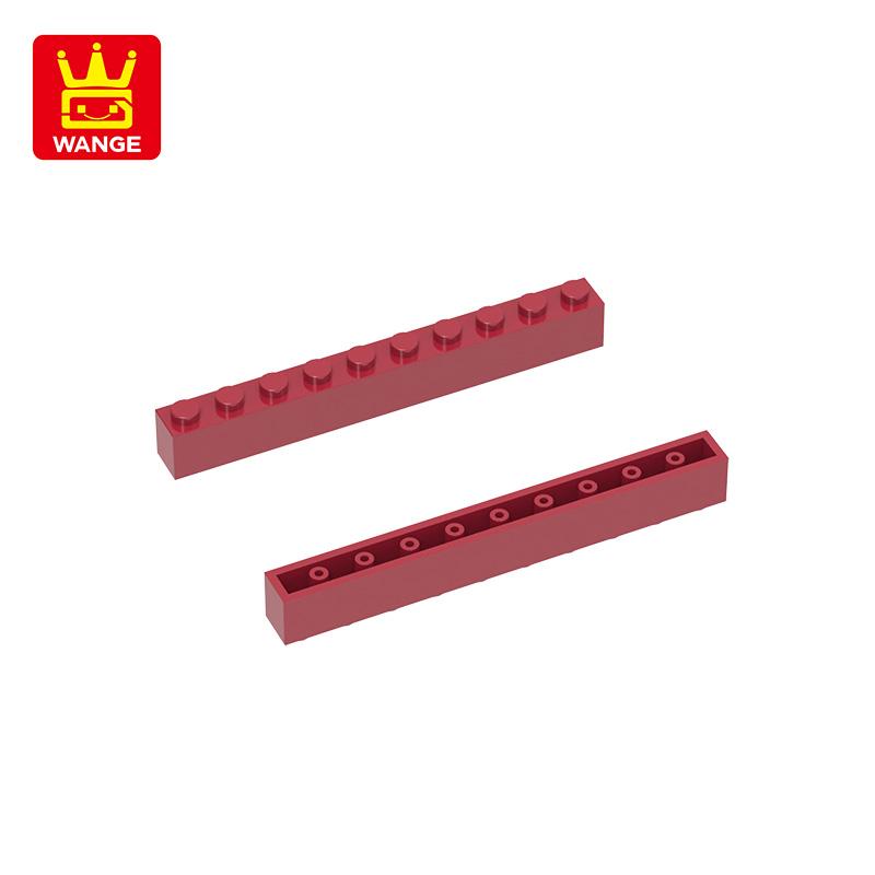 Non-Toxic 25Pcs/Lot 6111 Thick 1X10 Basic Building Blocks Classic Construction Accessories Compatible With Brick Children Gift Box