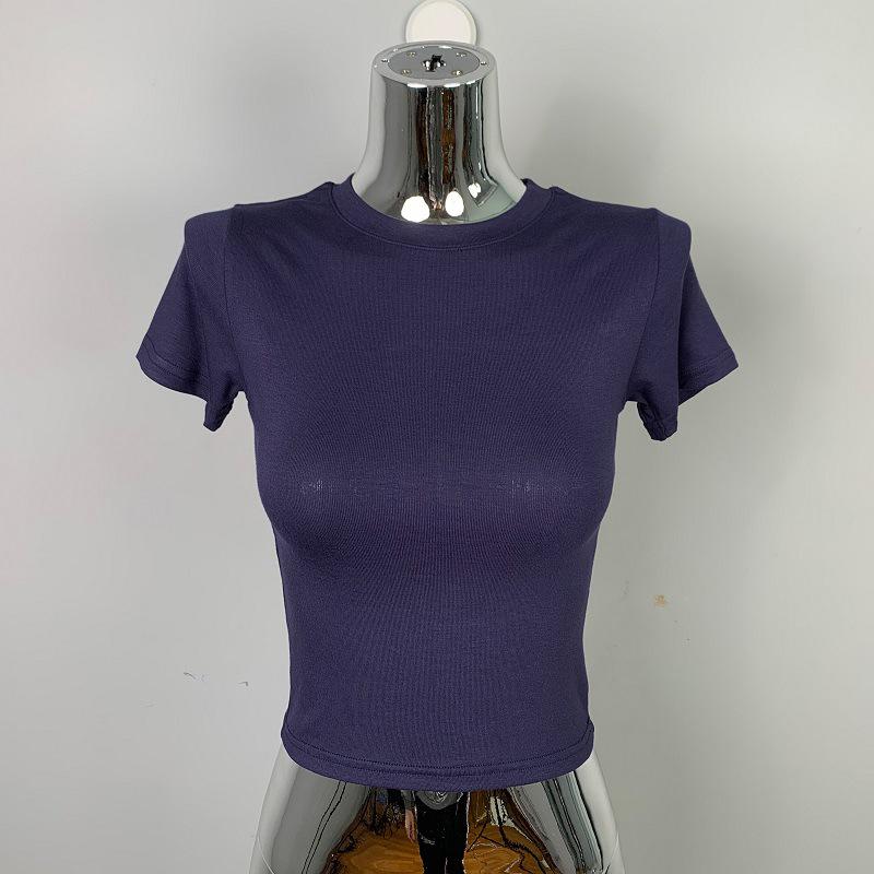 

Dongdaemun Korean Cut-out Slimming T-shirt for Women One Size темно-синього кольору