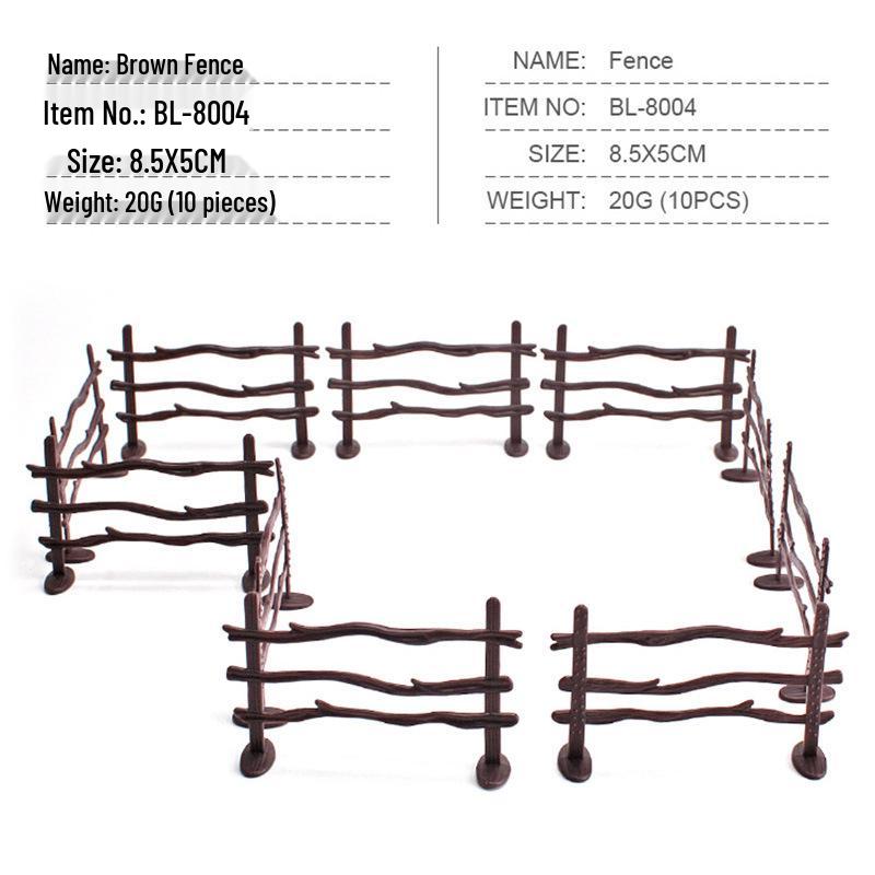 Cross-Border Simulation Poultry Breeding Cage and Farm Fence Model Accessories