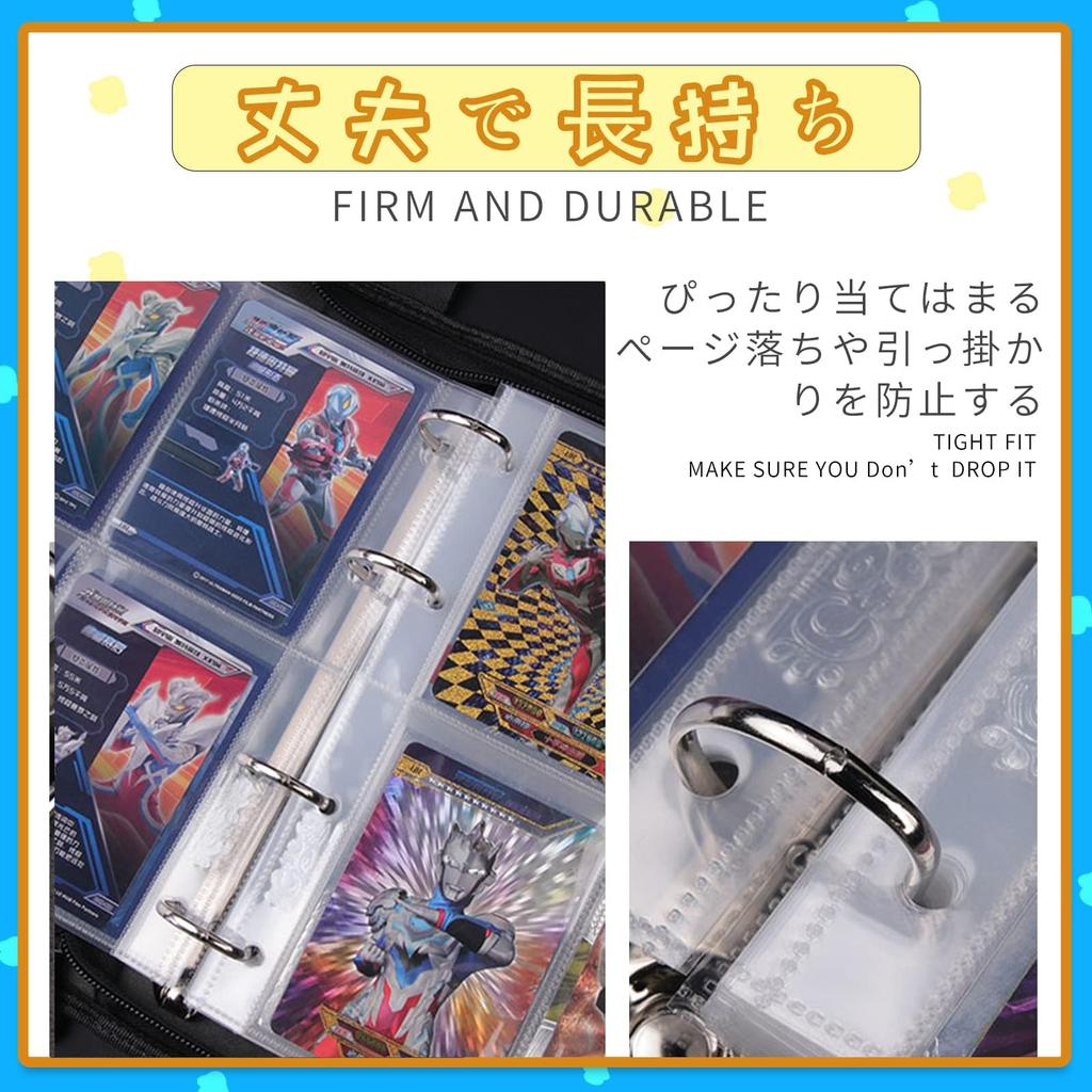 SUSWIM Portable Zippered Card Collection Album/File for Trading Cards, Holds 900 Cards in 9 Pockets (9 Pockets, Holds 900 Cards)
