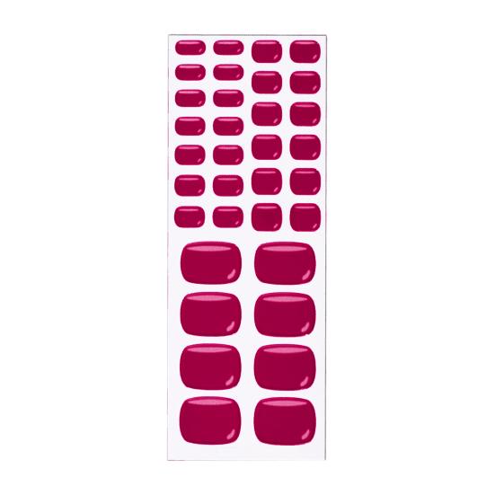 

Gel Toenail Strips with File Easy Apply Remove No LED Lamp Needed Adhesive Nail Sticker Home Manicure DIY Toe Nail Polish