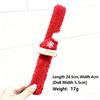 Christmas Plush Snap Bracelet - Festive Wrist Decor