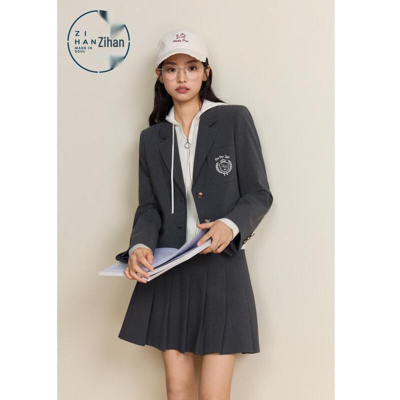 

Школьный костюм-двойка для девочек ZIHAN: блейзер и плиссированная юбка L