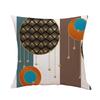 Sofa Cushion Geometric Abstract Cotton Linen Cushion Living Room Large Backrest Pillow Cover with Core