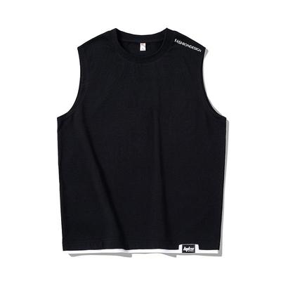 Summer Pure Cotton Loose Casual Large Size Solid Color Sleeveless Tank Top Fat Man Plus Size Men's