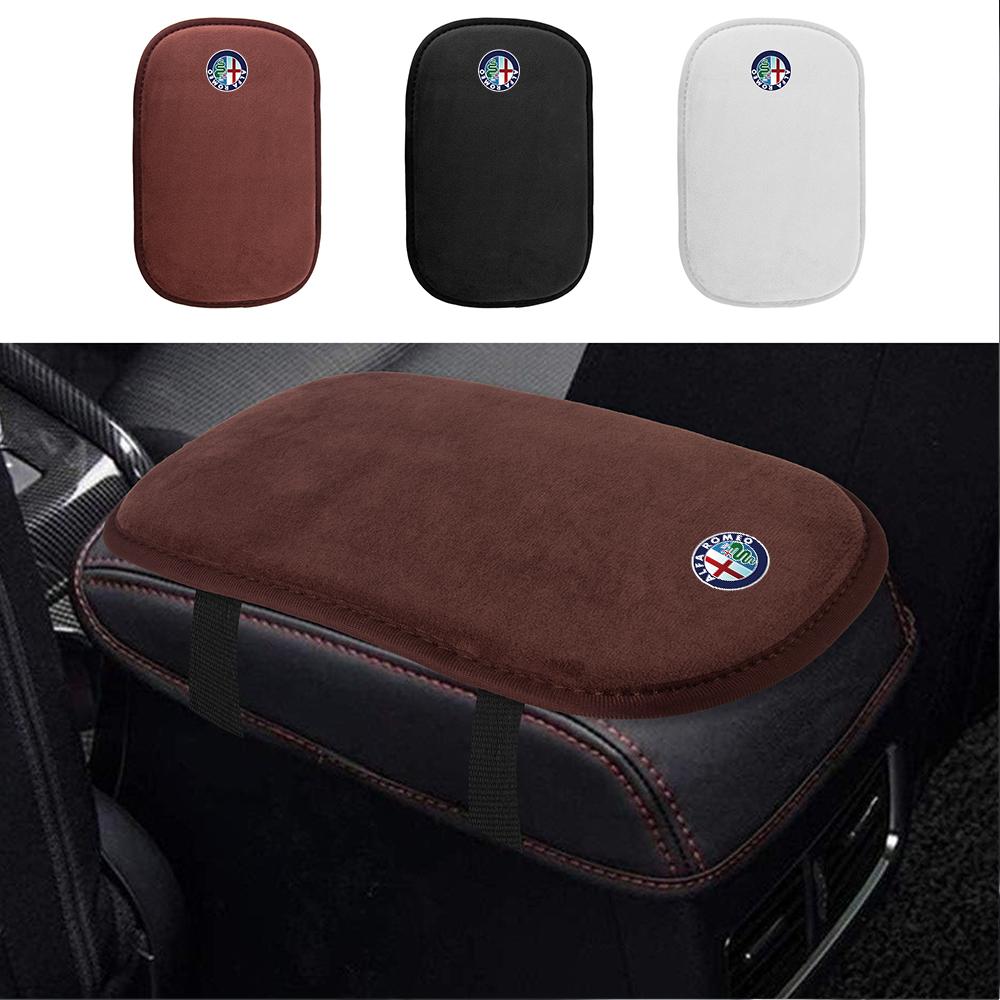 FKZLV1 Car Armrest Box Pad Soft Mat Seat Boxs Cover Auto Interior Accessories For Alfa Romeo Giulia Stelvio Giulietta 156 159 147 Brer