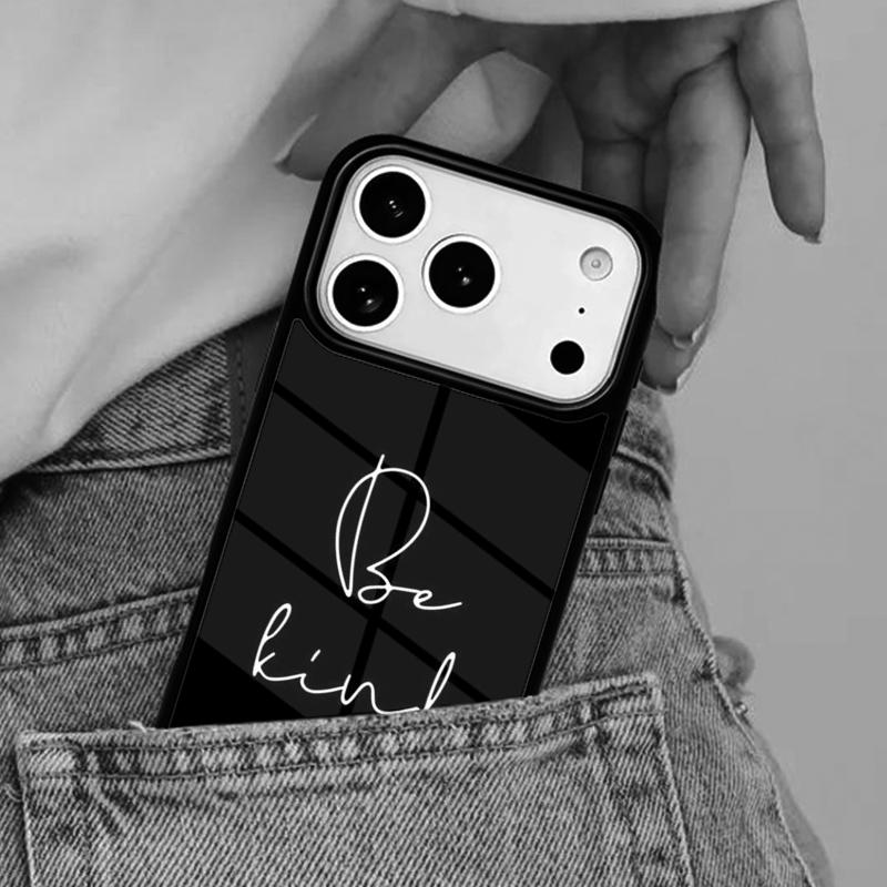 Be Kind soft Phone Case for iPhone 16e 15 14 13 12 17 Pro Max Plus Air 17pro Cover Coque