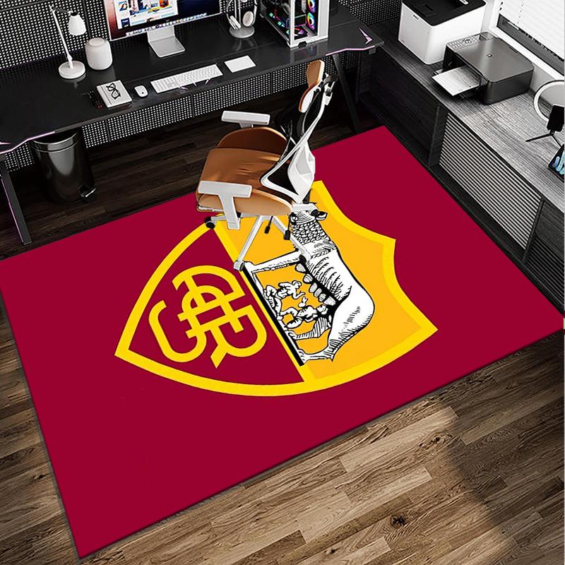 Fußballverein Emblem Büro Teppich Stuhlmatte, Spiel Teppich, Geeignet für Eingangsbereich, Schlafzimmer, Wohnzimmer, Schreibtisch, Weihnachtsgeschenk