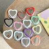 Solid Color Love Mirror Mobile Phone Holder Airbag Telescopic Folding Magnetic Suction Lazy Desktop Support Ring