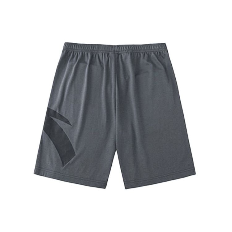 Anta American Vintage Logo Print Knitted Sports Shorts Men shorts Castle-Gray 952328310-6
