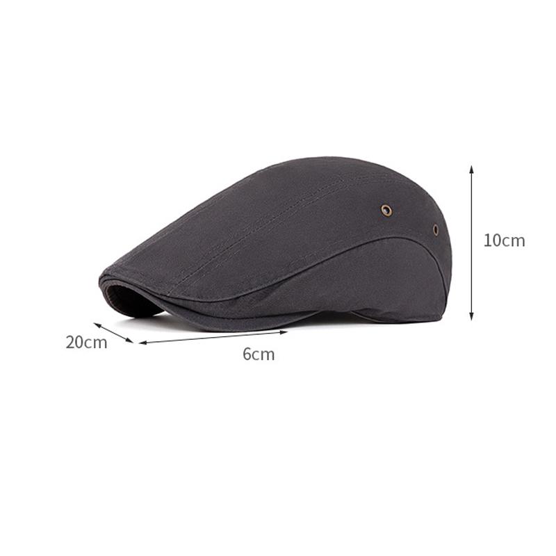 Solid Color Peaked Cap Men's Spring Summer British Vintage Beret Forward Cap Paintsman Hat Newsboy Hat