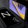 Initial Letter A Z Phone Case For Samsung Galaxy A17 A07 A55 A35 A25 A15 A05 A33  A31 A23 A21s A13 A41 A73 A53 A51 A71 A03 Cover