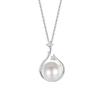 Imitation Pearl Necklace for Women Fashion Inlaid with Zircon Light Luxury Mother's Day Gift Synthetic Bead Pendant Collarbone Chain