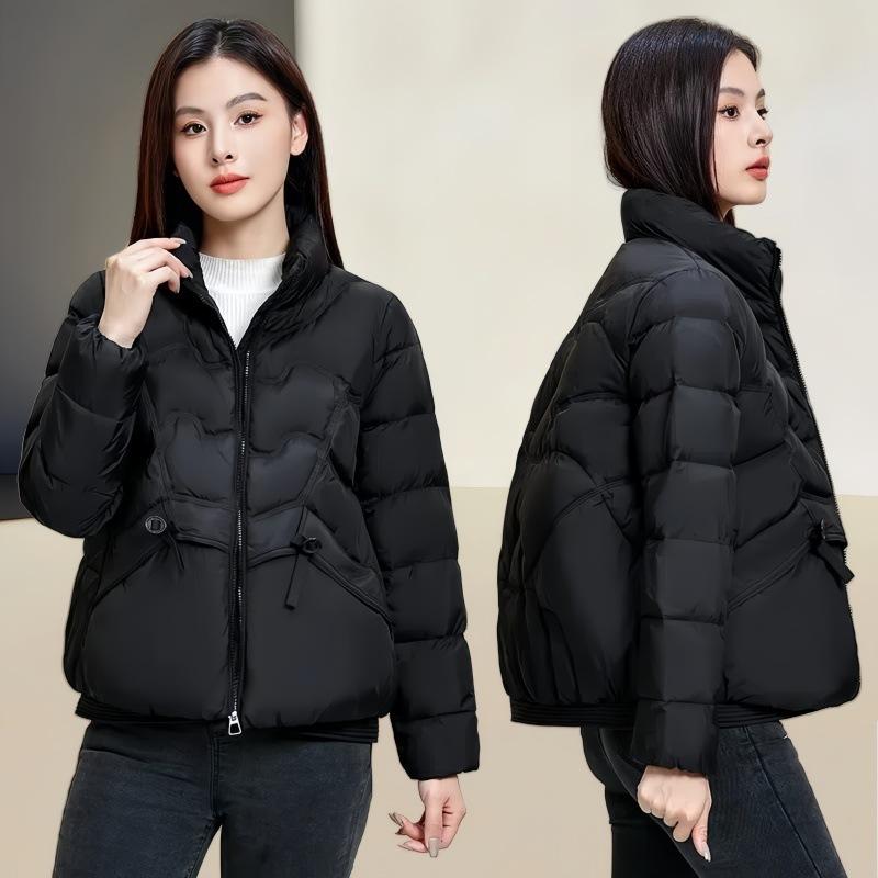 Women's Down Jacket Short Winter Stand Collar Versatile Lightweight Casual Jacket