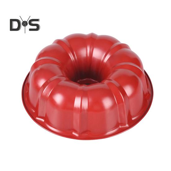 Non-Stick Cake Mold 9.5 Inch Round Carbon Steel Fluted Tube Pan for Pound Cakes Baking Mold for Jello Gelatin Chocolate Pudding Heavy Duty Bakeware