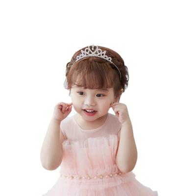 Dětská korunka s kamínky čelenka Rozkošná princeznovská čelenka do vlasů
