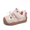 Winter Baby Girls' Walking Shoes (0-3 Years), Infant Bow Shoes, Girls' Princess Boots, Warm Children's Fleece-Lined Shoes.
