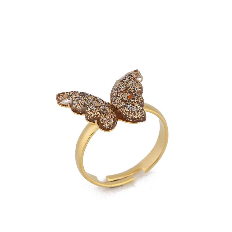 Модное кольцо-бабочка, открытое кольцо, универсальное, нишевый дизайн, высококачественное кольцо, женское, простое кольцо