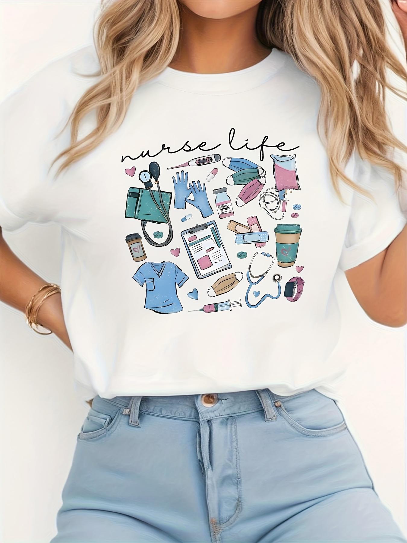 Nurse Life Medical Supplies Coffee T-shirt S